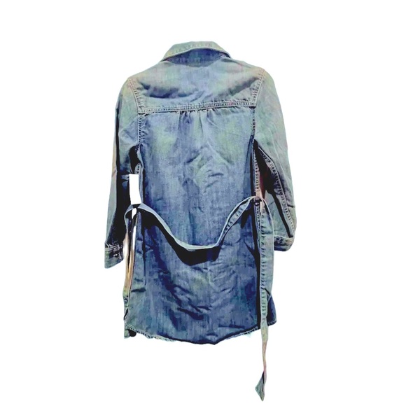 NWT Girls’ Shirt Dress | Chambray Denim | Matching Belt | Old Navy - Picture 6 of 8